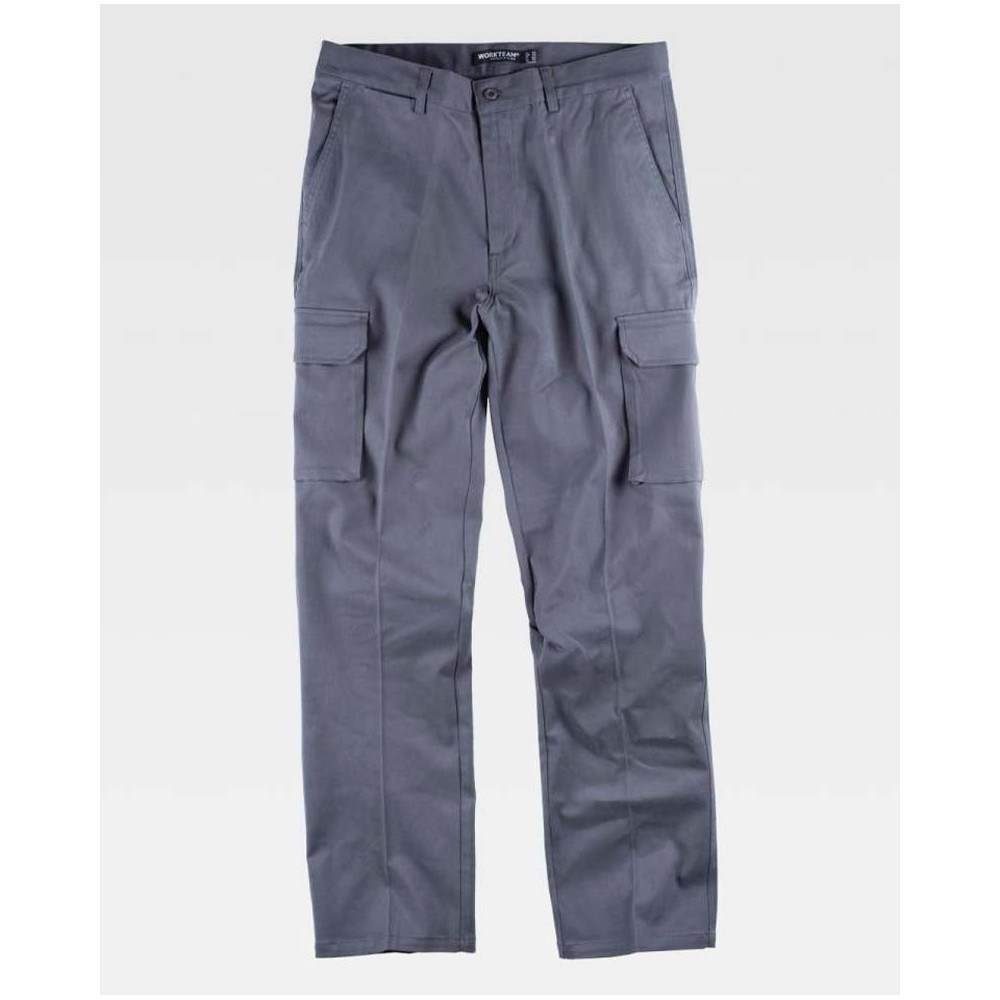 Pantalón de trabajo tipo cargo Workteam B1421 Gris