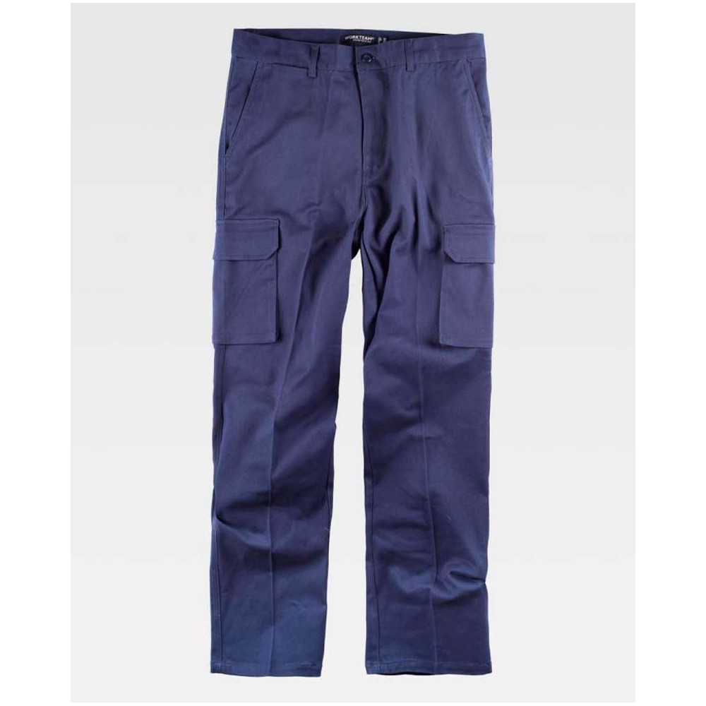 Pantalón de trabajo tipo cargo Workteam B1421 Marino