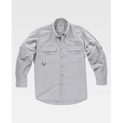 Camisa de trabajo safari Workteam B8500 Gris claro