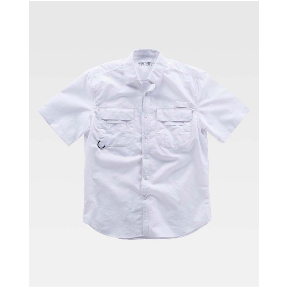 Camisa safari Workteam B8510 Blanco