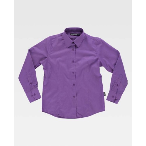 Camisa de trabajo de mujer Workteam B8090 Morado