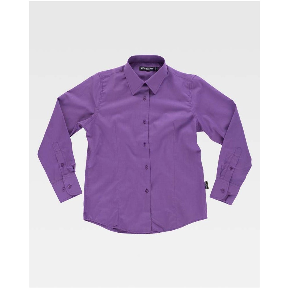 Camisa de trabajo de mujer Workteam B8090 Morado