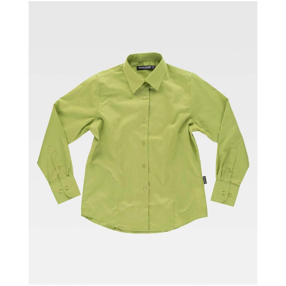 Camisa de trabajo de mujer Workteam B8090 Pistacho