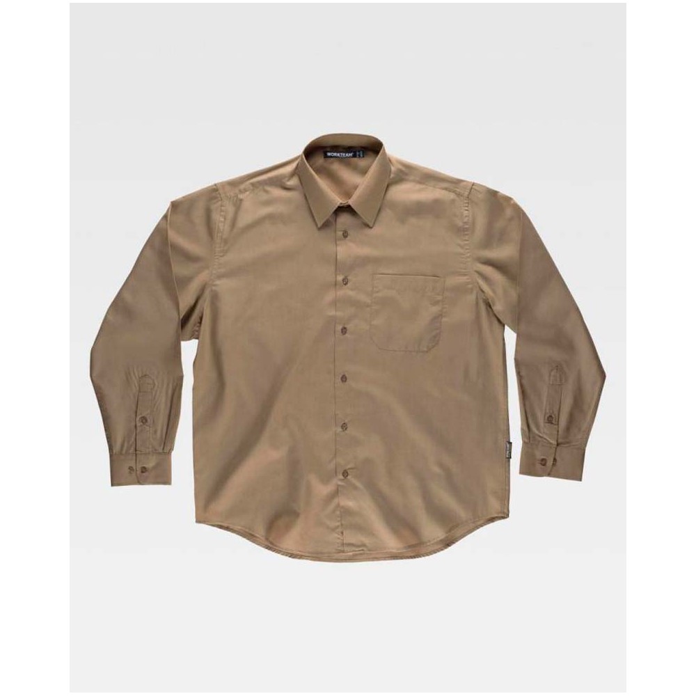 Camisa bolsillo Workteam B800 Beig