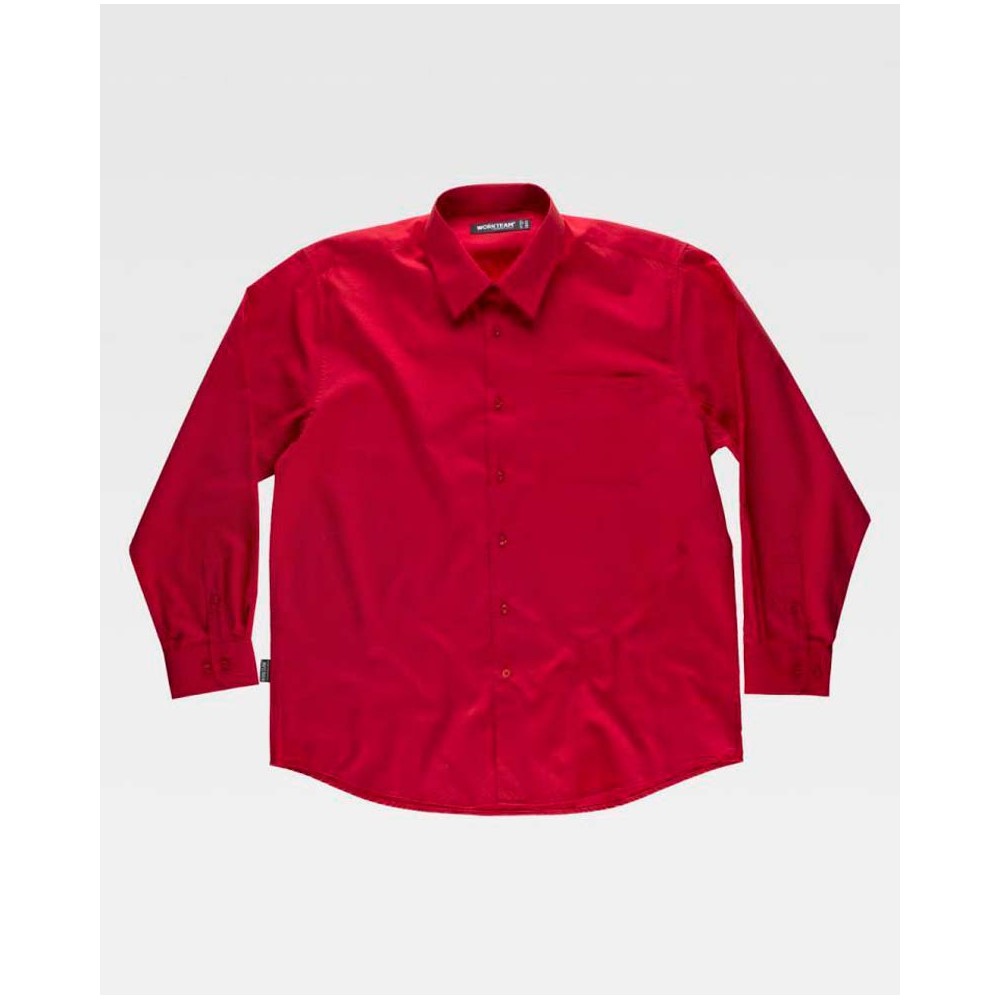 Camisa bolsillo Workteam B800 Rojo