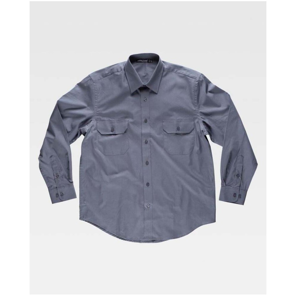 Camisa algodón Workteam B8022 Gris