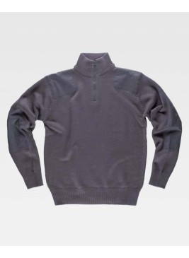 Jersey cuello alto Workteam S5502 Gris