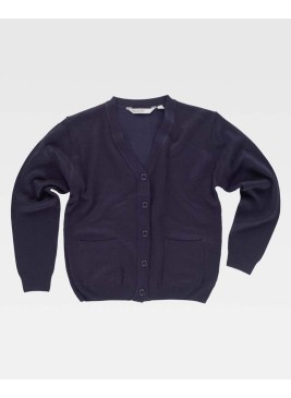 Chaqueta botones Workteam S4503 Marino