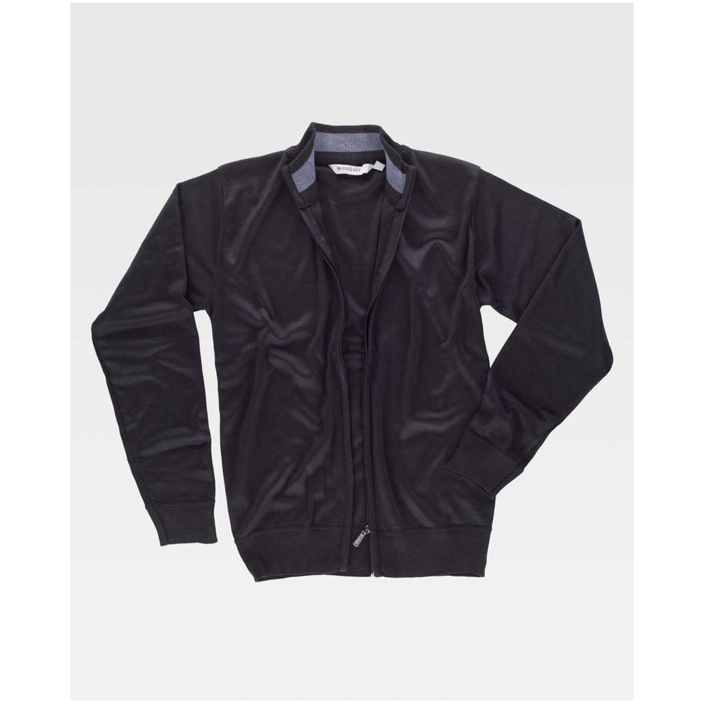Chaqueta cremallera Workteam S5603 Negro