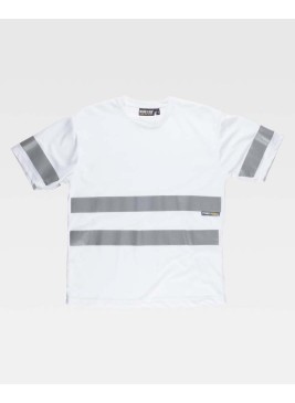Camiseta de trabajo reflectante Workteam C3939 Blanca