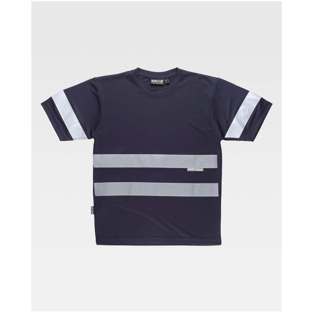 Camiseta de trabajo reflectante Workteam C3939 Marina