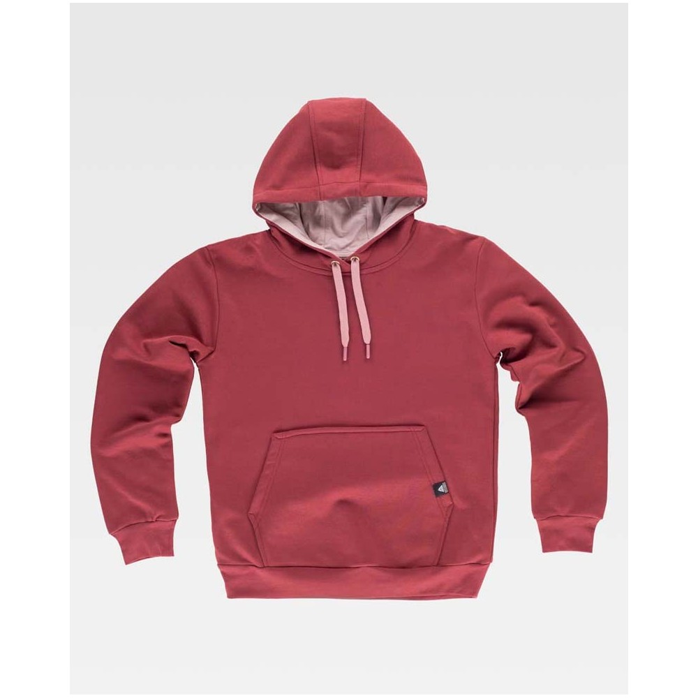 Sudadera gorro Workteam S5570 Granate
