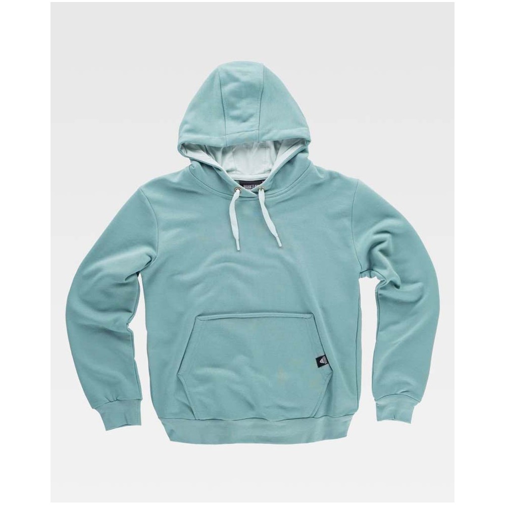 Sudadera gorro Workteam S5570 Verde Agua