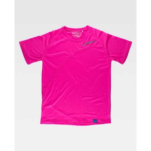 Camiseta de trabajo técnica Workteam S6610 Rosa
