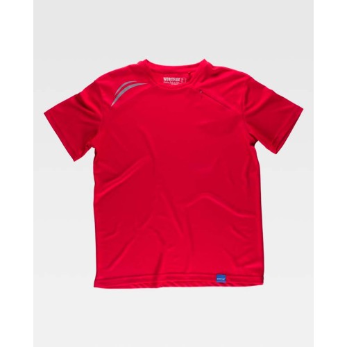 Camiseta poliéster Workteam S6611 Rojo
