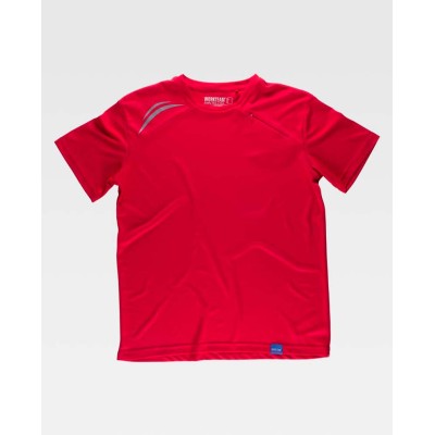 Camiseta poliéster Workteam S6611 Rojo