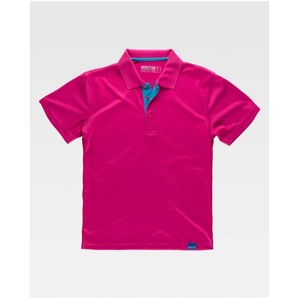Polo poliéster Workteam S6520 Fucsia