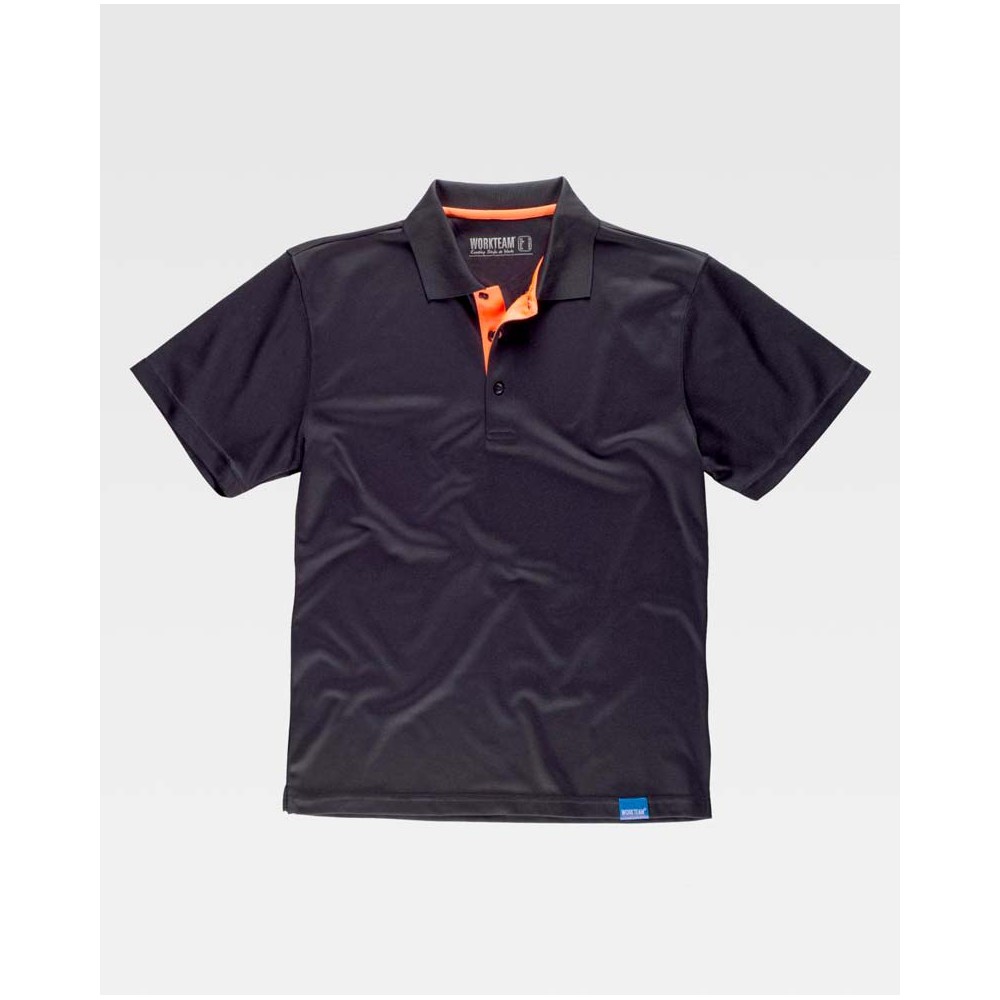 Polo poliéster Workteam S6520 Negro
