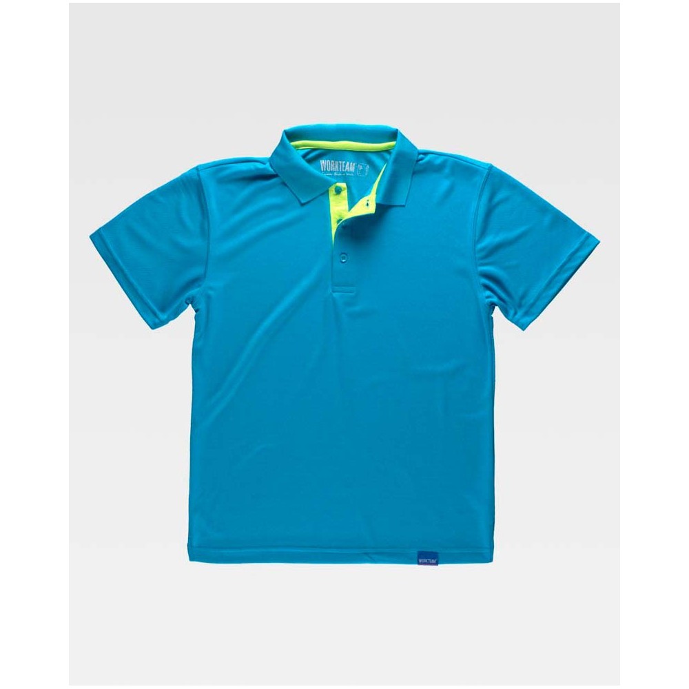 Polo poliéster Workteam S6520 Turquesa