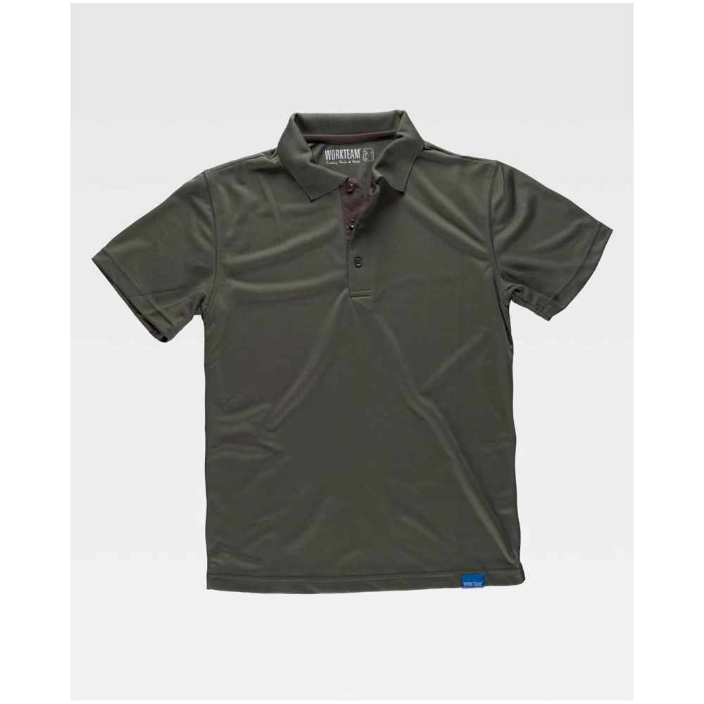 Polo poliéster Workteam S6520 Verde Caza
