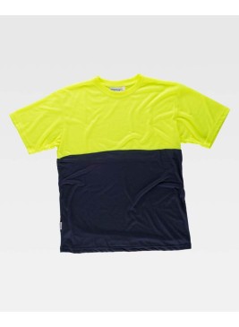 Camiseta de alta visibilidad combinada Workteam C6020 Amarillo