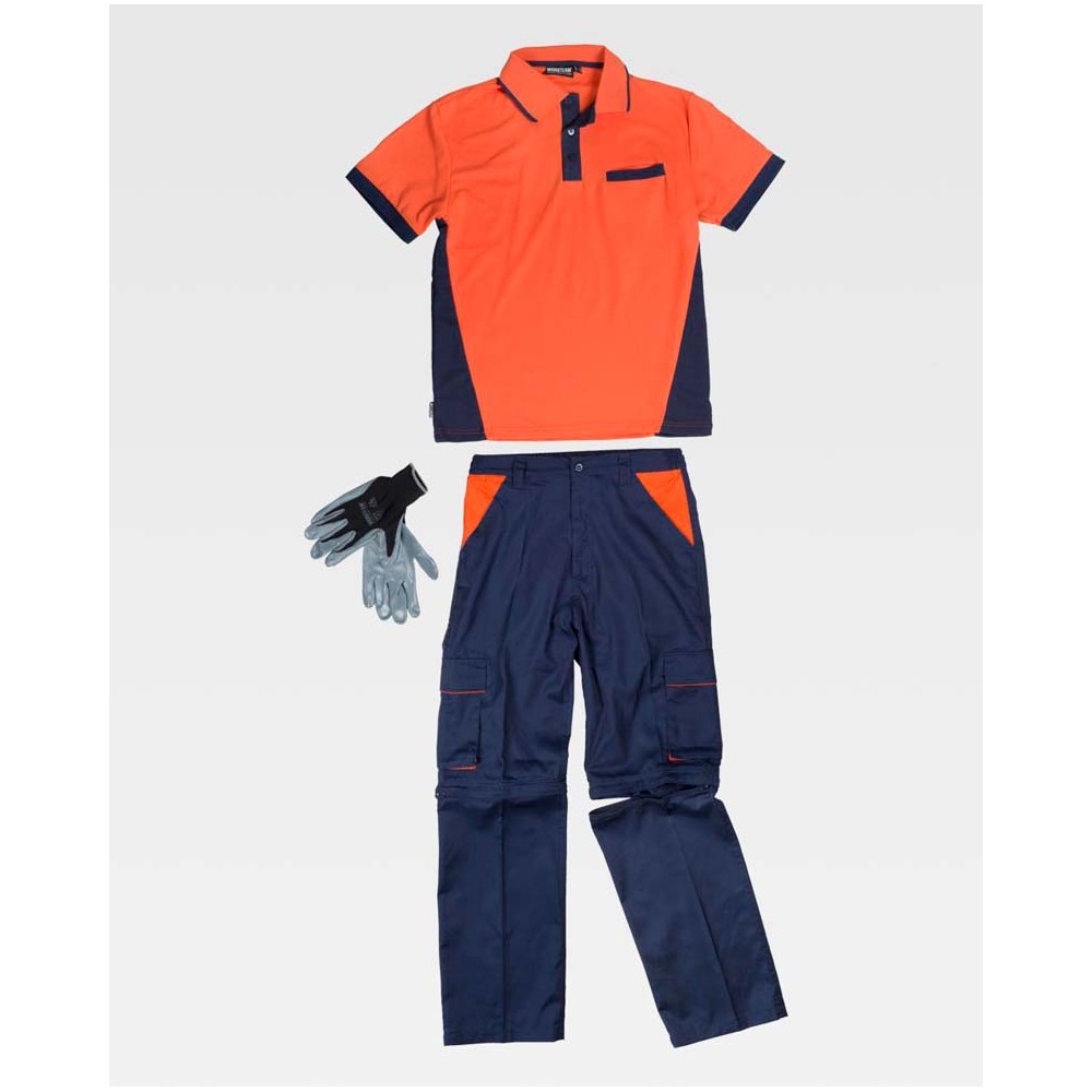 Conjunto Workteam WSET1465 Naranja