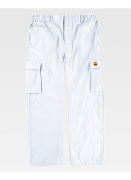 Pantalón antiestático Workteam B1900 Blanco