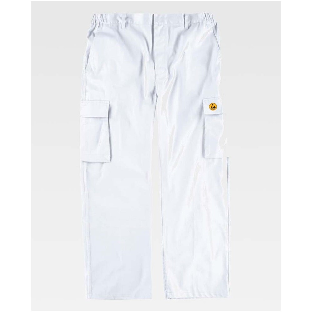 Pantalón antiestático Workteam B1900 Blanco