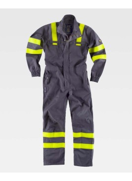 Buzo reflectante de protección Workteam C5094 Gris-Amarillo