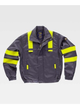 Cazadora de soldador alta protección Workteam B1194 Gris