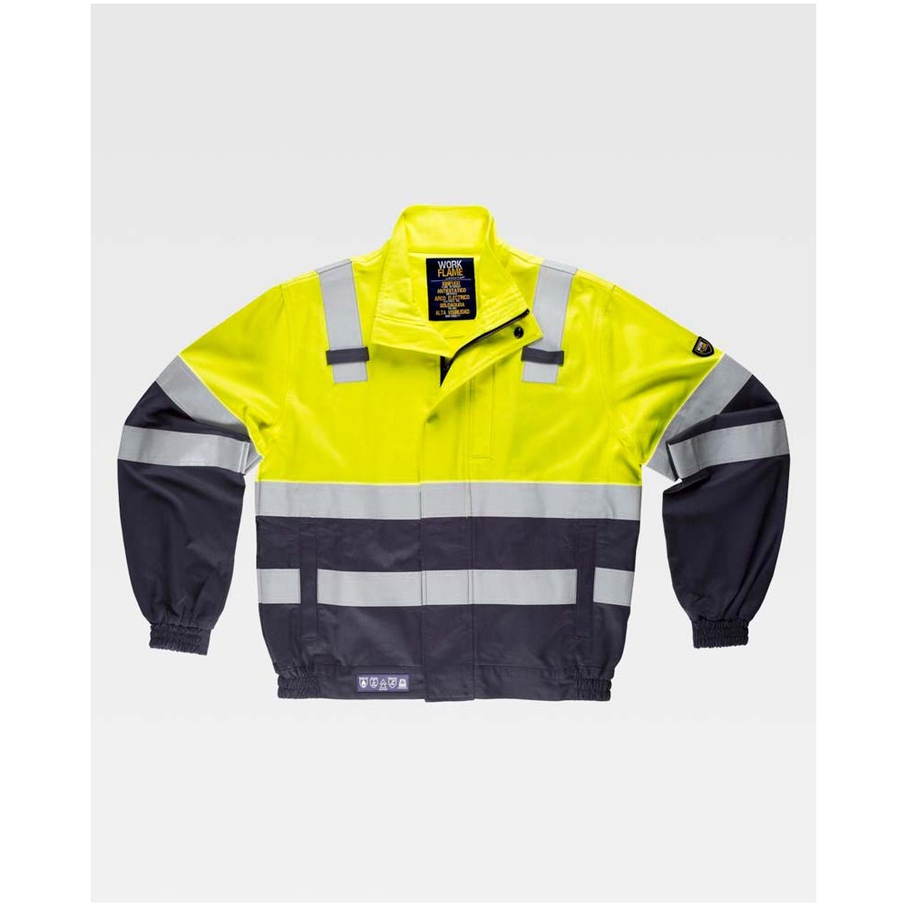 Cazadora Workteam B1191 Marino/Amarillo