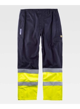 Pantalón protección Workteam B1491 Marino/Amarillo