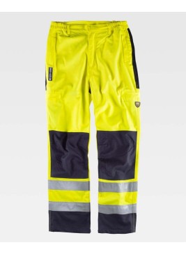 Pantalón protección Workteam B1492 Amarillo/Marino