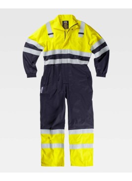 Buzo ignífugo Workteam C5091 Marino/Amarillo