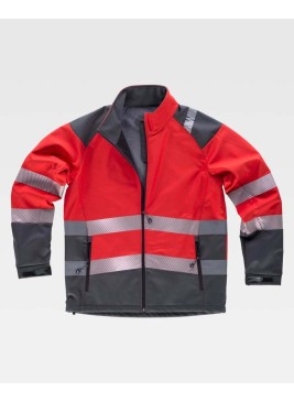Chaqueta Workshell Workteam S9202 Rojo