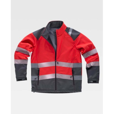 Chaqueta Workshell Workteam S9202 Rojo