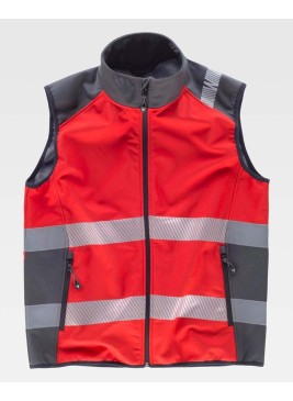 Chaleco workshell Workteam S9232 Rojo