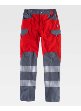 Pantalón reflectante Workteam C2716 Rojo