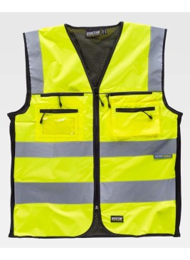 Chaleco de alta visibilidad Workteam C2901 Amarillo-negro