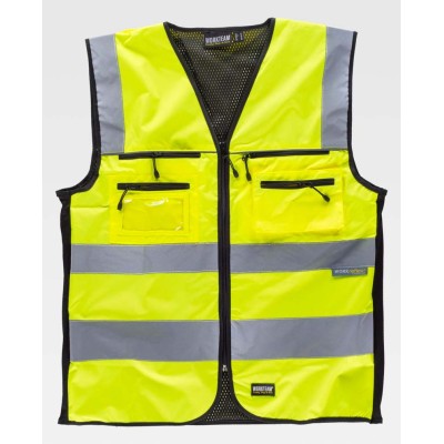 Chaleco de alta visibilidad Workteam C2901 Amarillo-negro