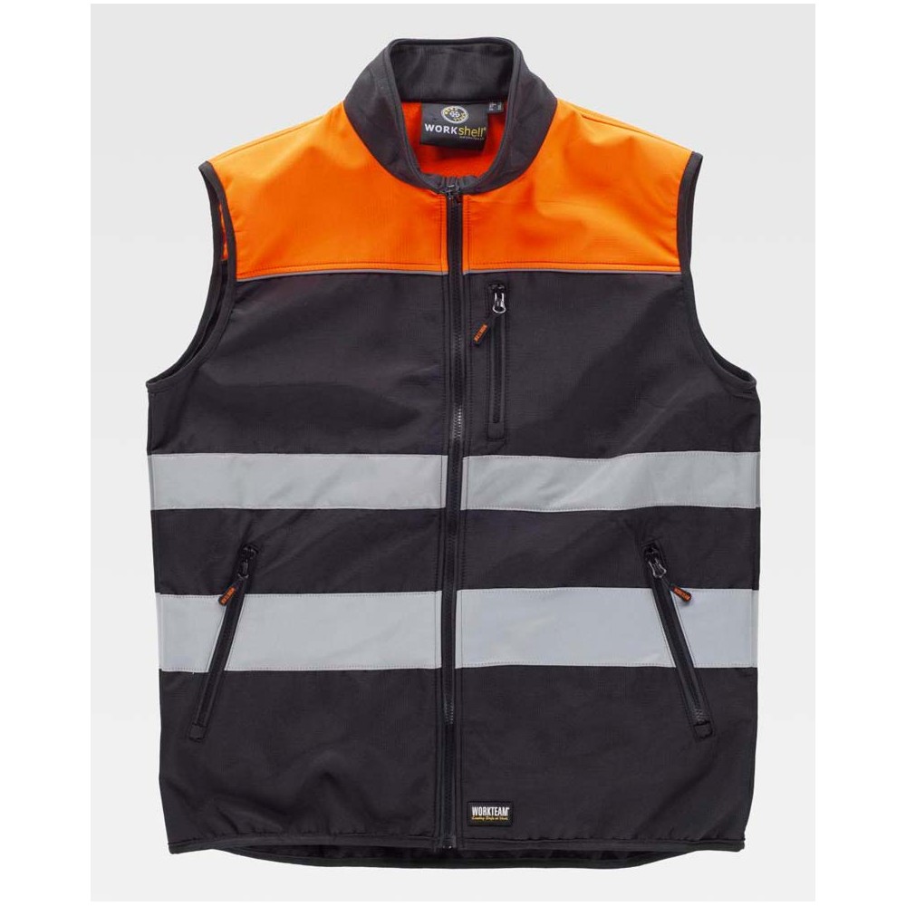 Chaleco alta visibilidad Workteam C2921 Naranja a.v