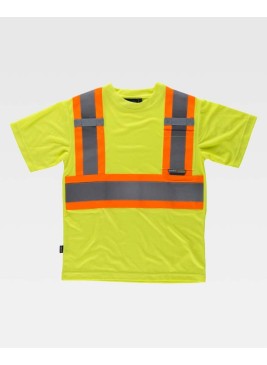 Camiseta alta visilidad Workteam C3645 Amarillo a.v