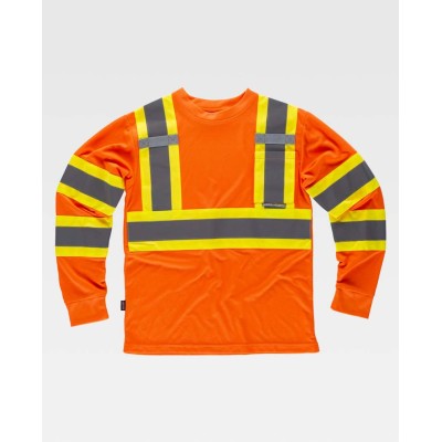 Camiseta manga larga Workteam C3633 Naranja a.v