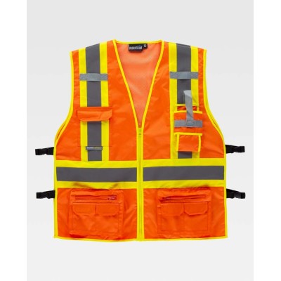 Chaleco Workteam C3622 Naranja a.v