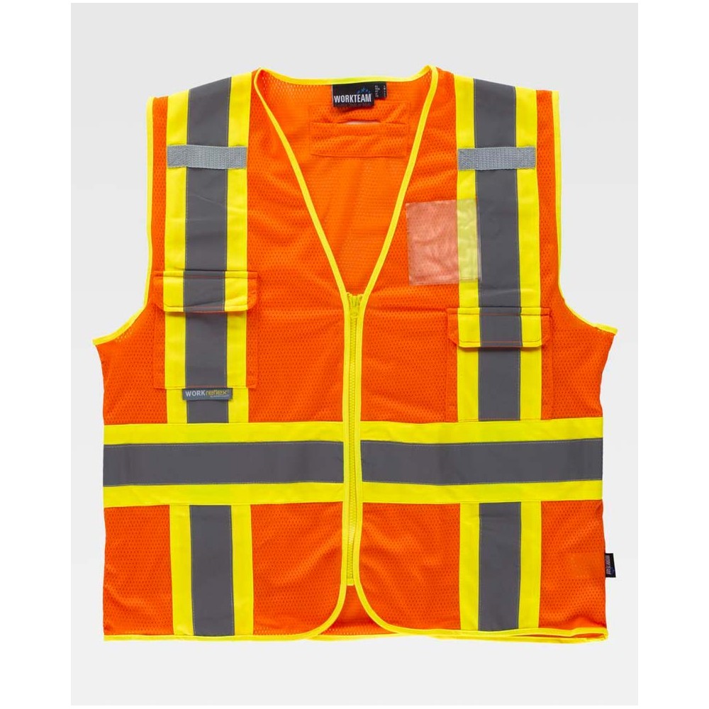 Chaleco rejilla Workteam C3623 Naranja a.v