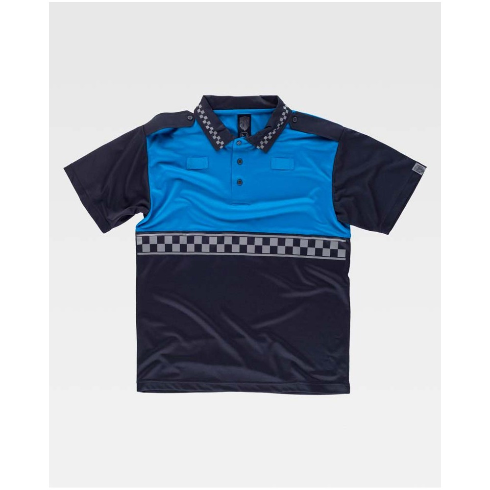 Polo de trabajo combinado manga corta workteam C3855 Marino-Celeste