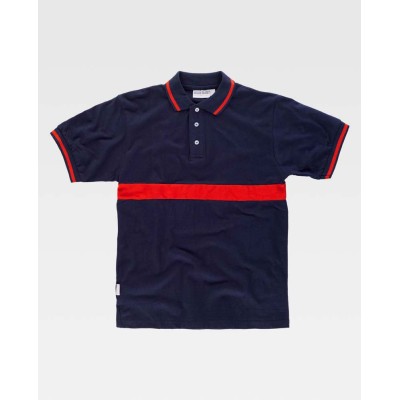 Polo de trabajo protección civil Workteam C3850 Marino-Rojo