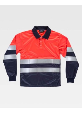 Polo alta visivilidad rojo Workteam C3877