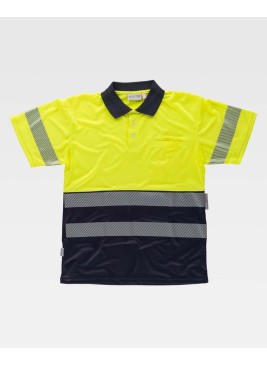 Polo reflectante con bolsillo Workteam C3890