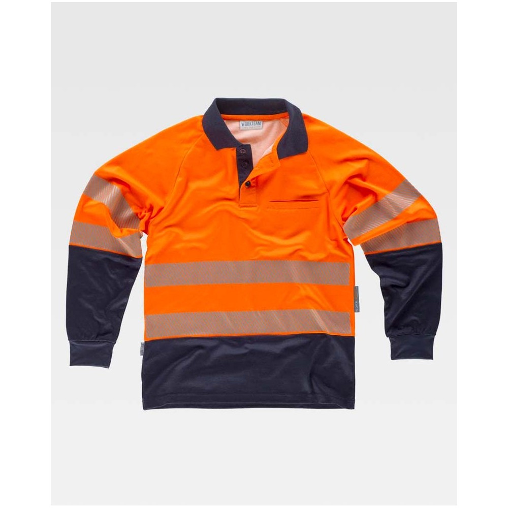Polo reflectante manga larga  Workteam C3896